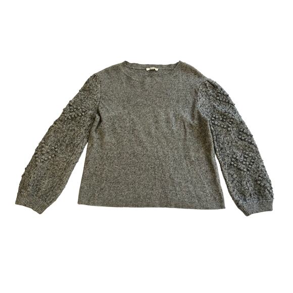 Splendid Womens XL Gray Textured Knit Sweater Cottagecore Lagenlook Boho - Picture 1 of 16